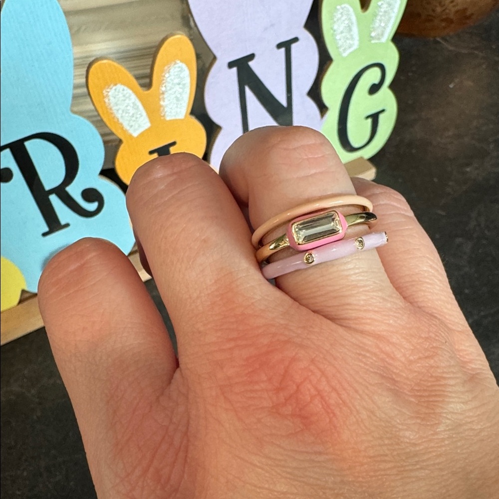 Park Lane XOXO - Pink, Purple and Red Heart Ring Set Size 8 ****PLZ READ*** - Picture 5 of 7